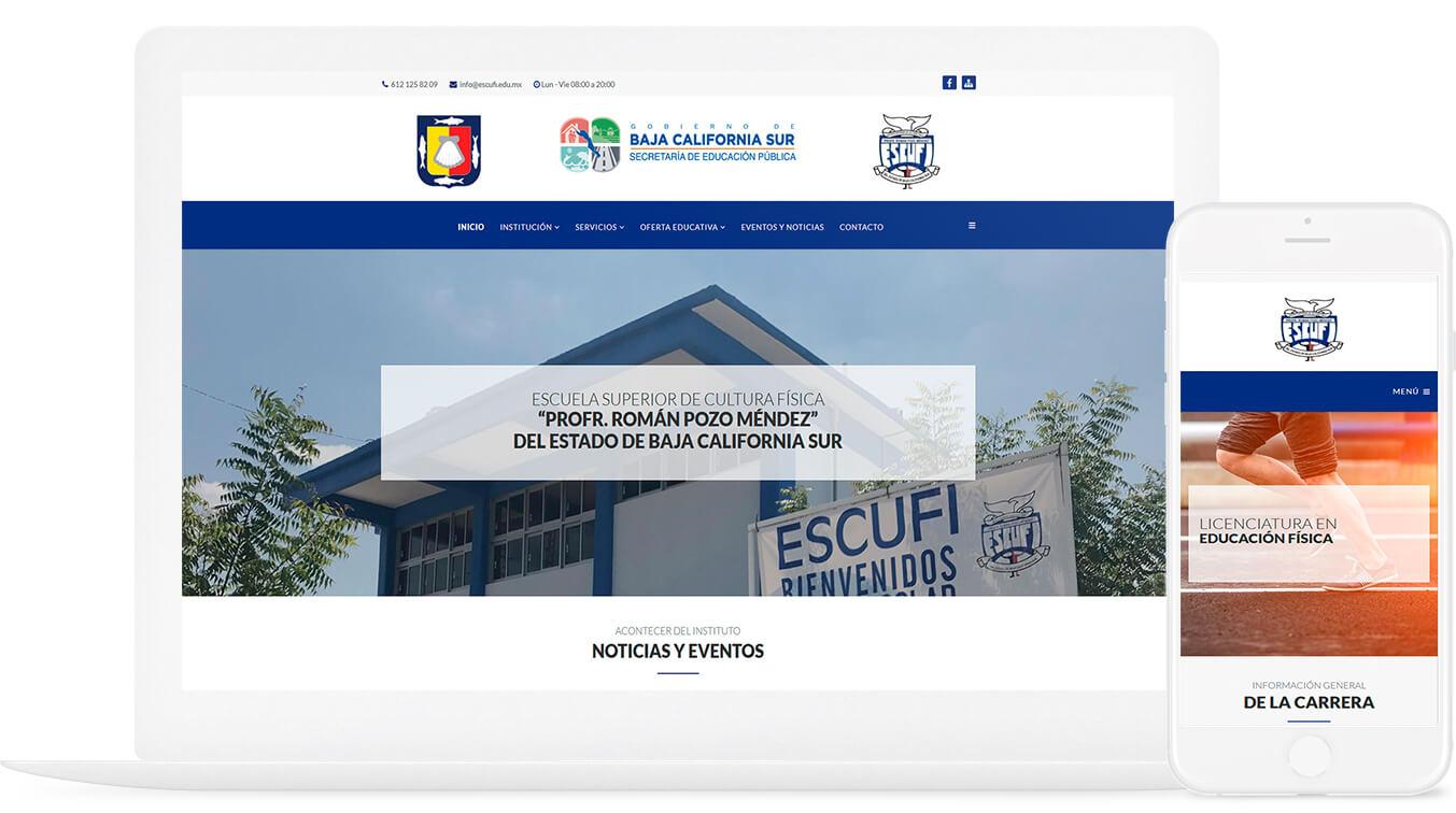 Proyecto Web Institucional Escufi Baja Webmaster