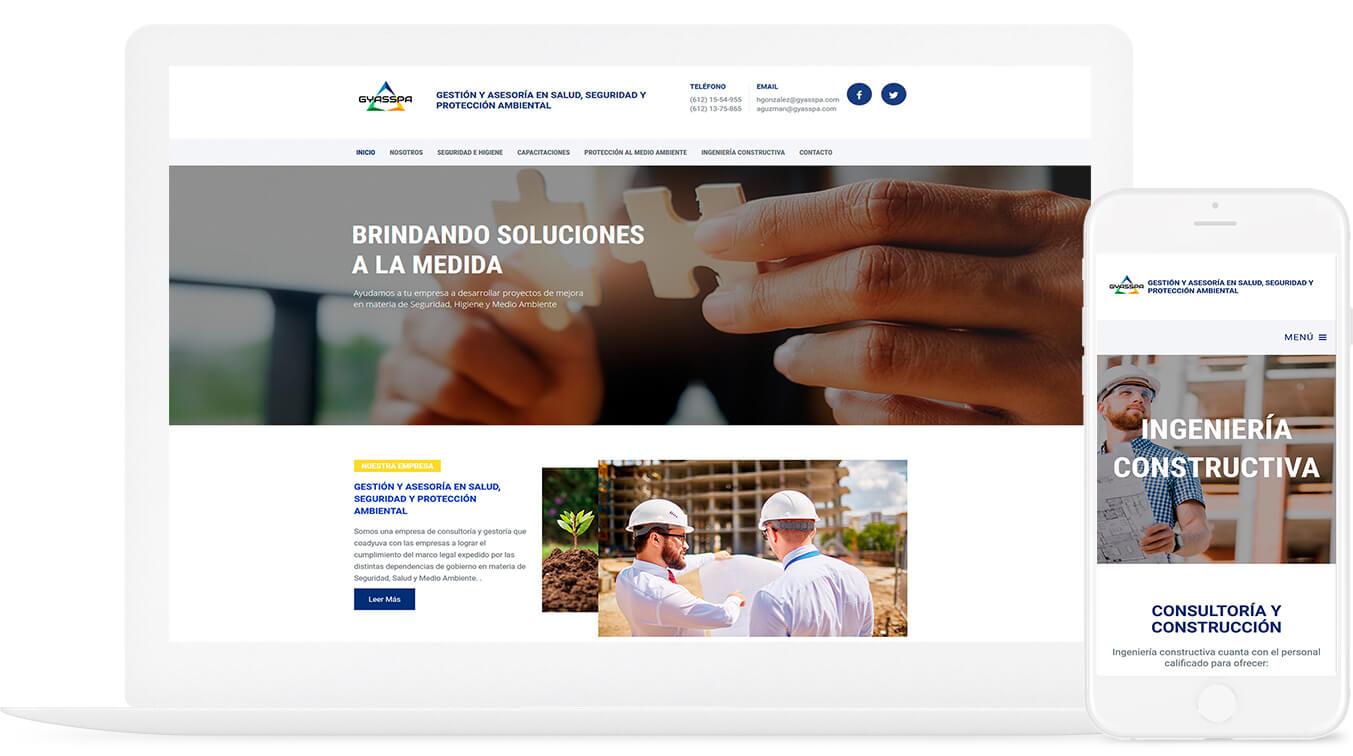 Proyecto web Gestión y Asesoría en Salud, Seguridad y Protección Ambiental 